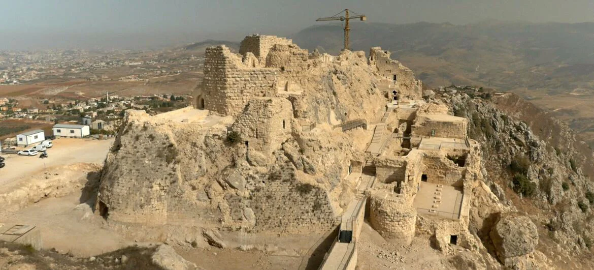 Castillo Qalaat al-Chakif en el Líbano.