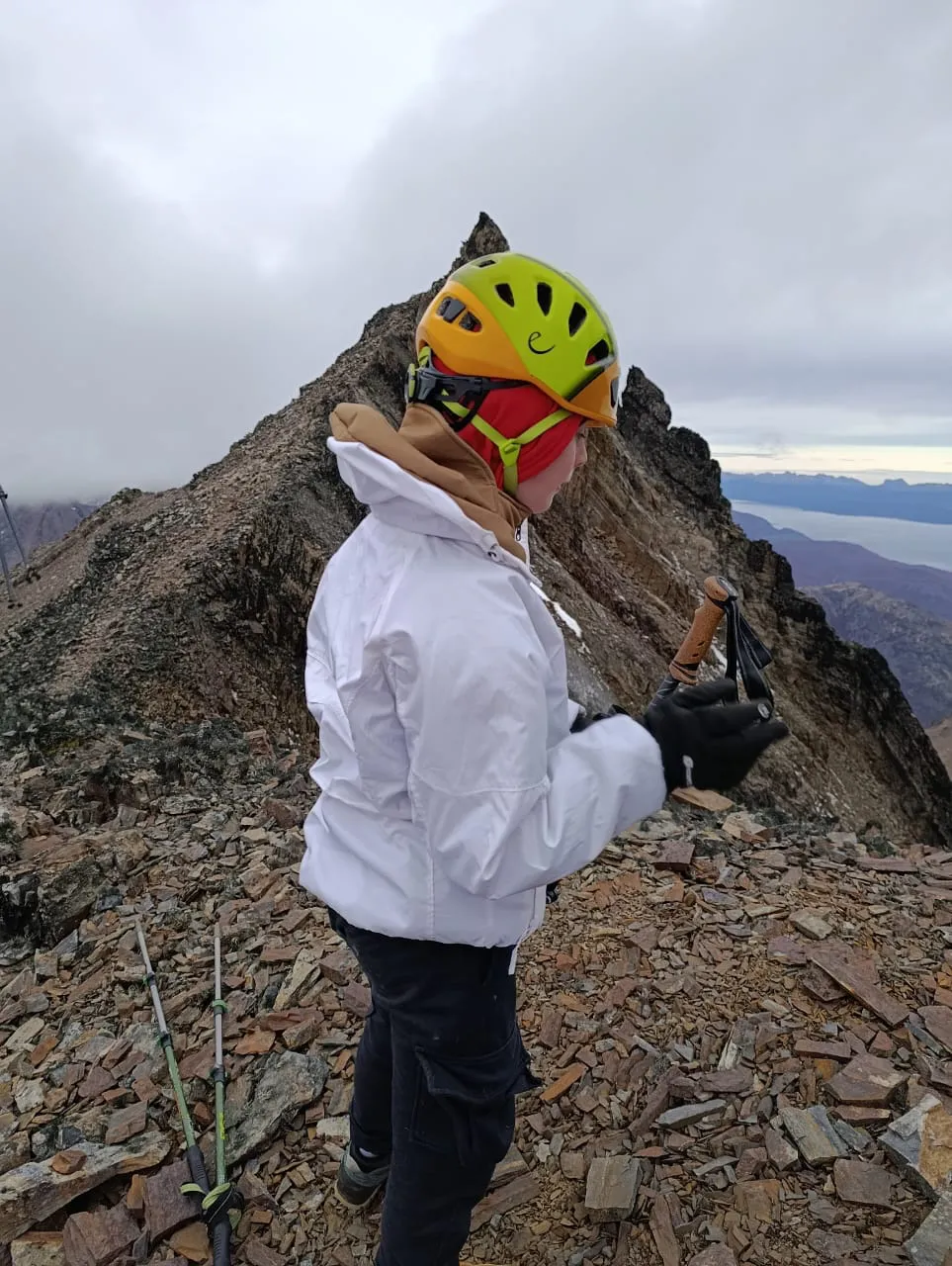 lucas llegando a la cumbre del Co. Esfinge
